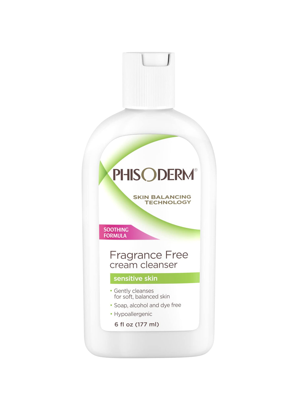 Phisoderm front packaging showing bottle and label for gentle cleansing