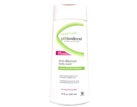 pHisoderm label close-up highlighting 2% salicylic acid and soothing ingredients