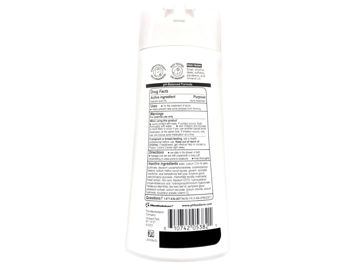 pHisoderm creamy foam texture demonstrating gentle exfoliation benefit