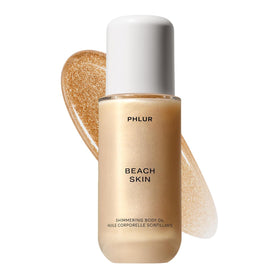 PHLUR bottle front view showing packaging and subtle shimmer benefit