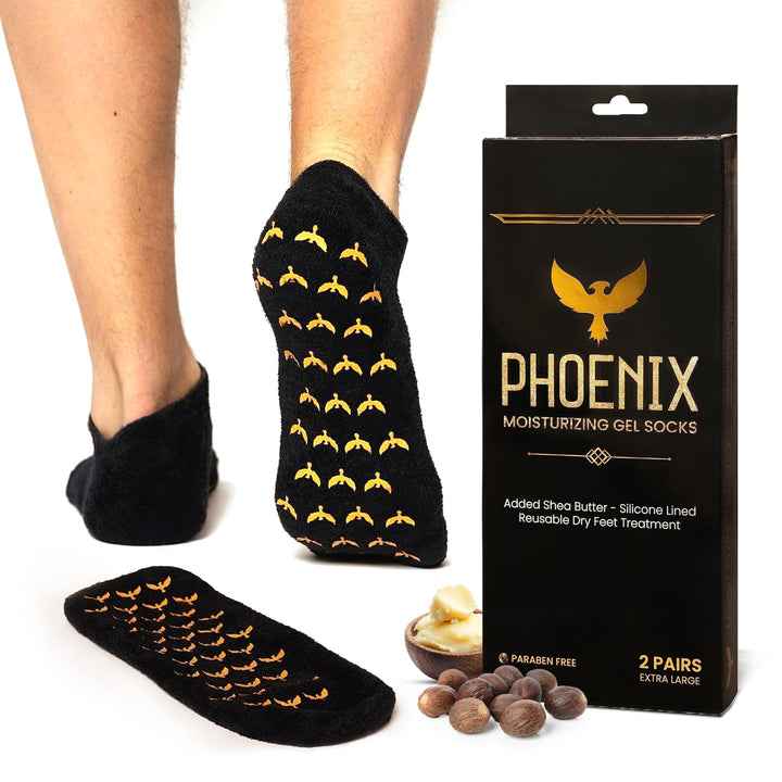Phoenix Foot Peel front packaging showing product and benefits