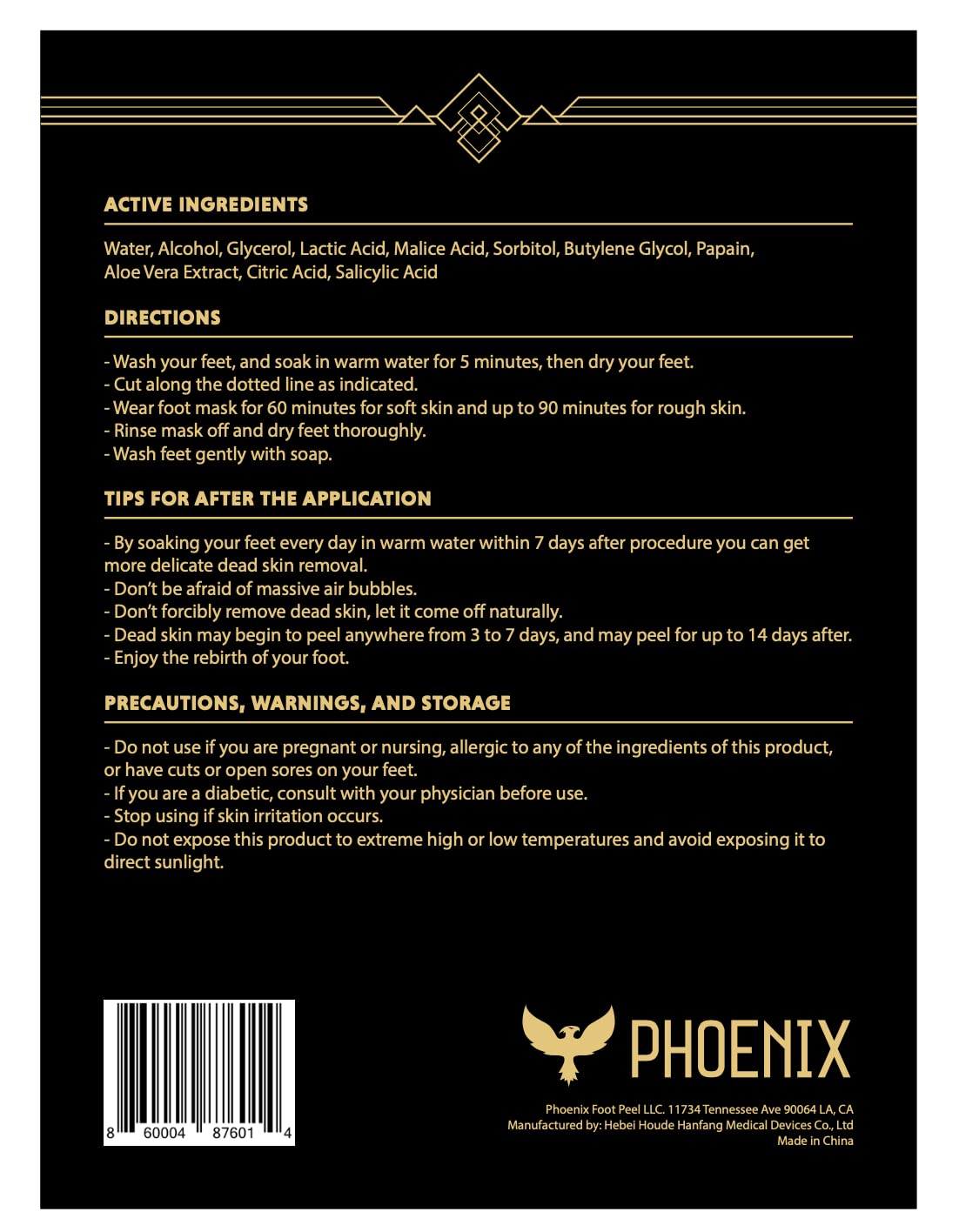 Phoenix Foot Peel gel close-up showing concentrated extra-strength formula