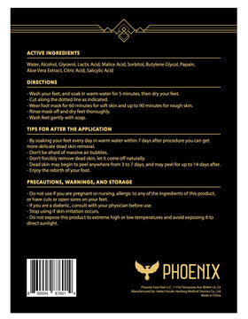Phoenix Foot Peel gel close-up showing concentrated extra-strength formula