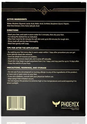 Phoenix Foot Peel gel texture inside bootie visible through material for effective exfoliation