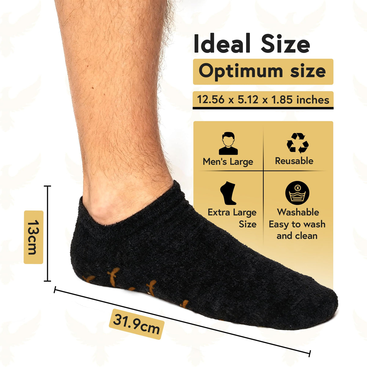 Phoenix Foot Peel soft cotton-spandex fabric detail for comfort