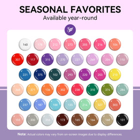 phoenixy 45 colors array fanned out showing range and easy color selection