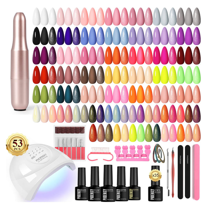 phoenixy front packaging showing the complete 53-piece kit and convenience