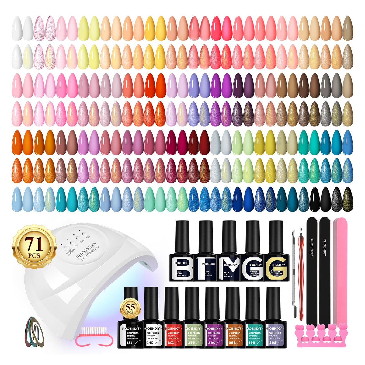 phoenixy front packaging showing full kit and included items for easy identification and convenience