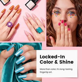 phoenixy base glossy matte and glitter tops for finish versatility benefit