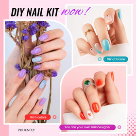 phoenixy nail art decorations detail with rhinestones and glitter for creative designs