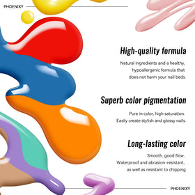 phoenixy nail art decorations spread out for creative designs