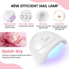 phoenixy manicure tools spread including files buffer brush for complete prep benefit