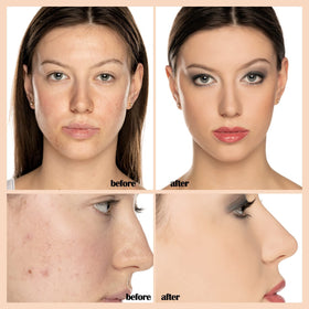 PHOERA foundation drop on skin illustrating smooth texture and blendability
