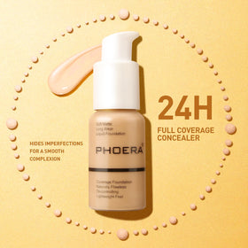 PHOERA swatches on arm comparing nude shade and blending benefit