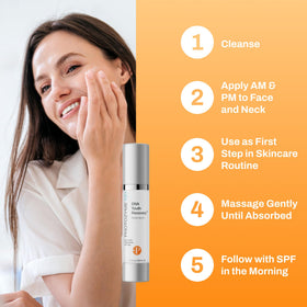 Photozyme 1.7 fl oz bottle with size comparison showing travel-friendly volume