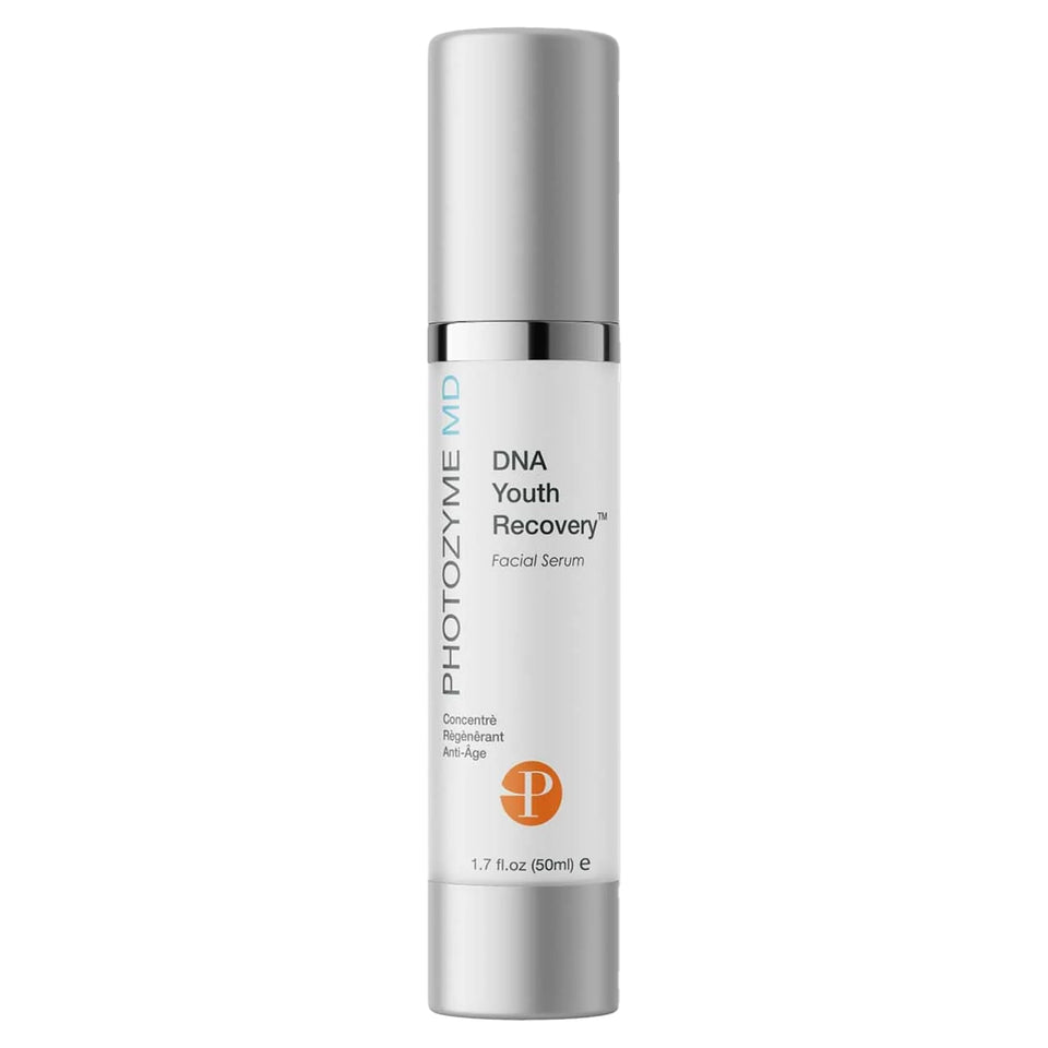 Photozyme front packaging showing sleek bottle and size benefit