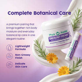 PhysAssist body cream ingredients label highlighting botanical extracts and safety