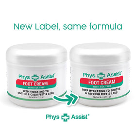 PhysAssist results on feet showing softer, smoother heels after use