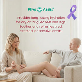 PhysAssist ingredients label featuring tea tree peppermint arnica benefits