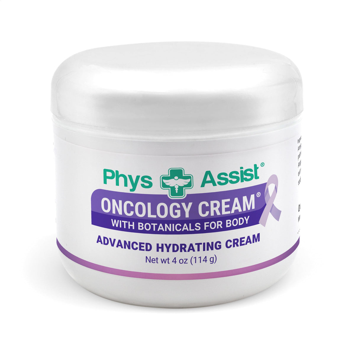 PhysAssist front packaging showing 4 oz oncology cream for gentle hydration