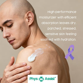 PhysAssist cream being scooped with fingers demonstrating simple, mess-free application