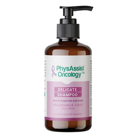 PhysAssist front packaging showing gentle fragrance-free shampoo benefit