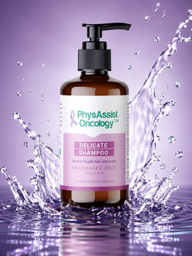 PhysAssist scalp massage using shampoo promoting comfort and hydration