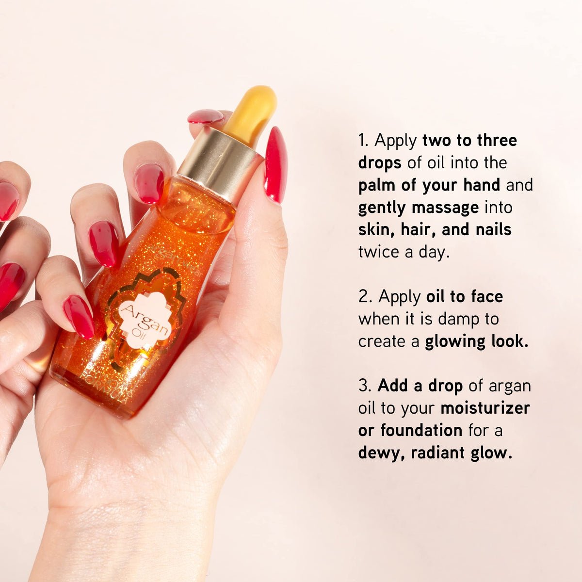 Physicians Formula bottle beside common items illustrating compact size and travel convenience