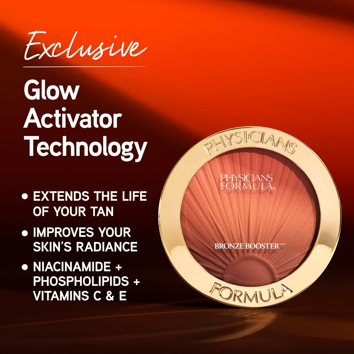 Physicians Formula on-skin swatches showing buildable, natural-looking glow