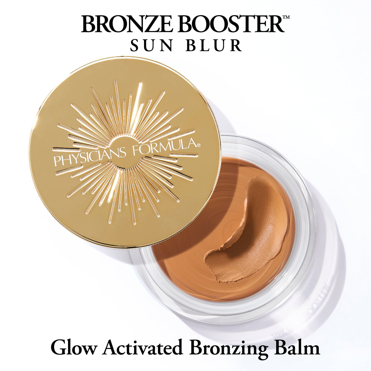 Physicians Formula bronze booster texture close-up highlighting creamy blendability benefit
