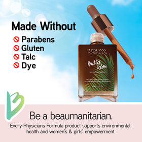 Physicians Formula serum blended on hand demonstrating seamless, radiant finish
