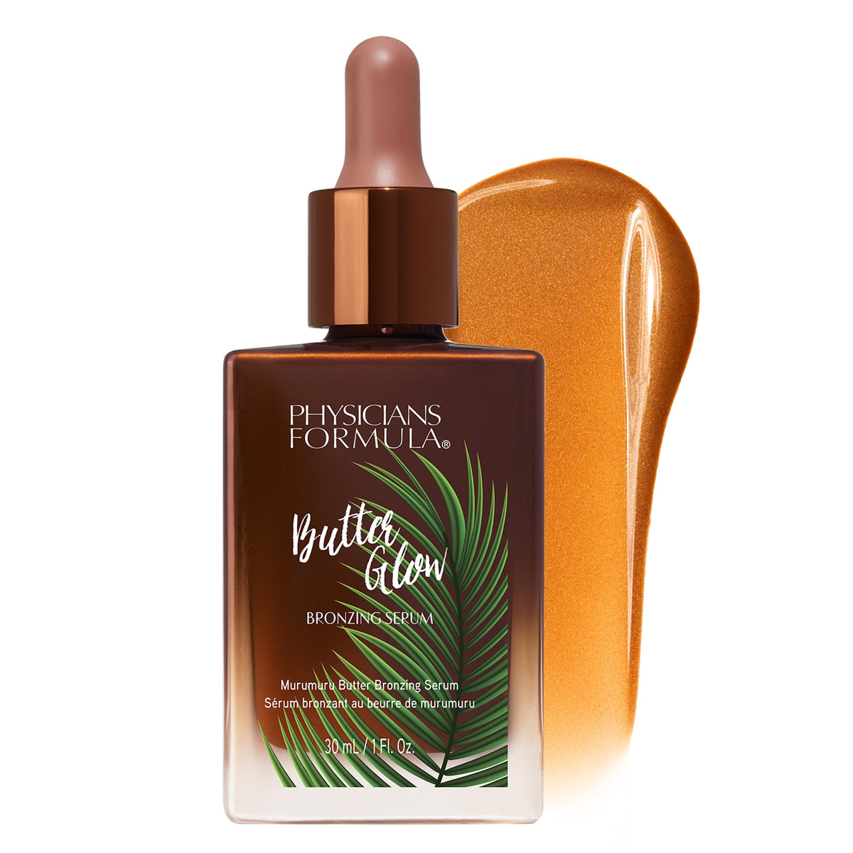 Physicians Formula bottle front packaging showing brand and sunkissed glow benefits