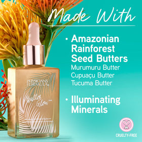 Physicians Formula bottle in hand showing compact size and portability