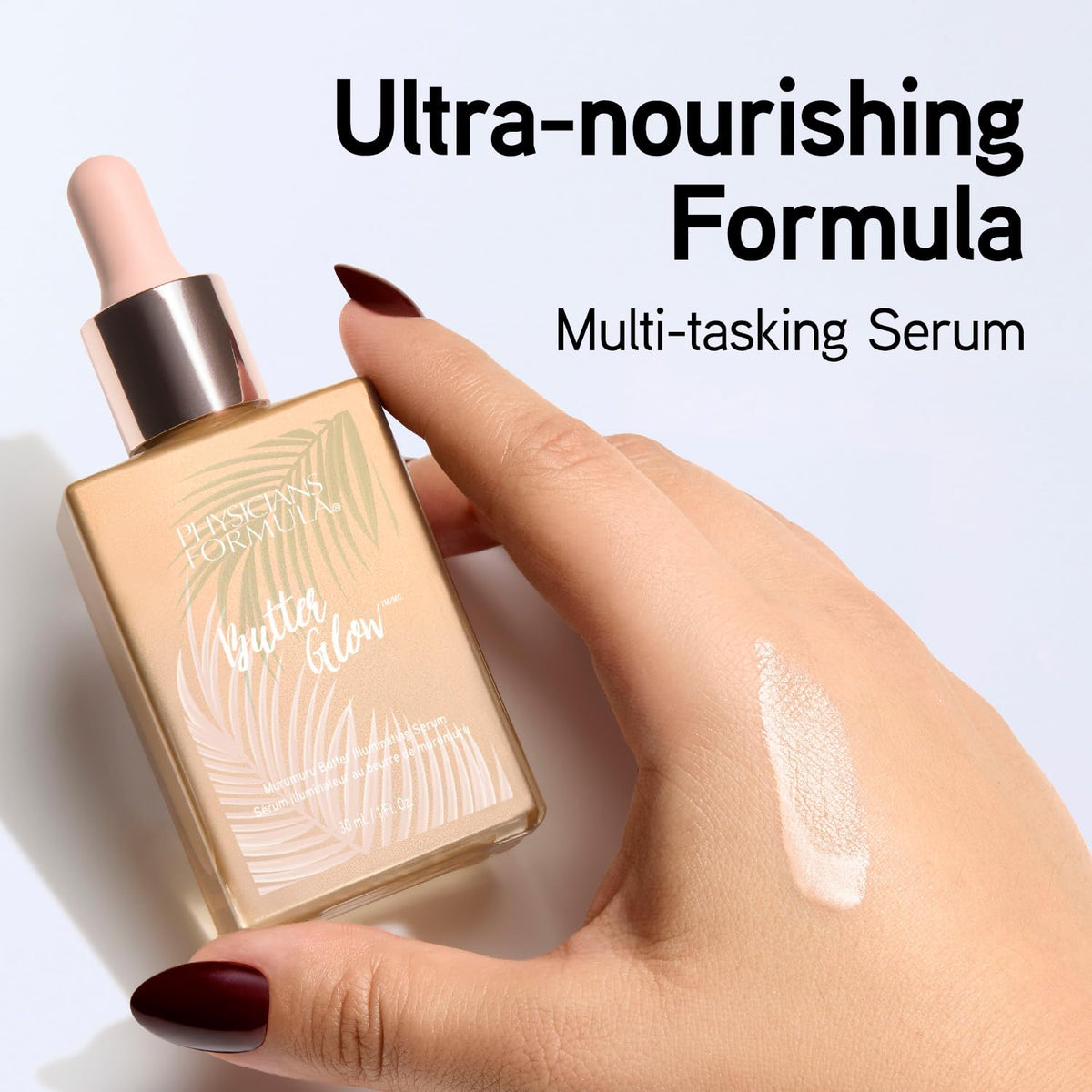 Physicians Formula pump detail highlighting easy controlled dispensing