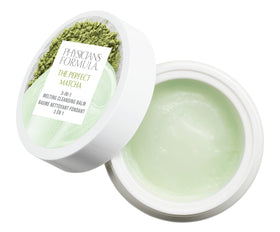 Physicians Formula jar on vanity with towel conveying soothing nightly cleansing ritual