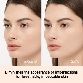 Physicians Formula sponge application demonstrating even blending for natural coverage