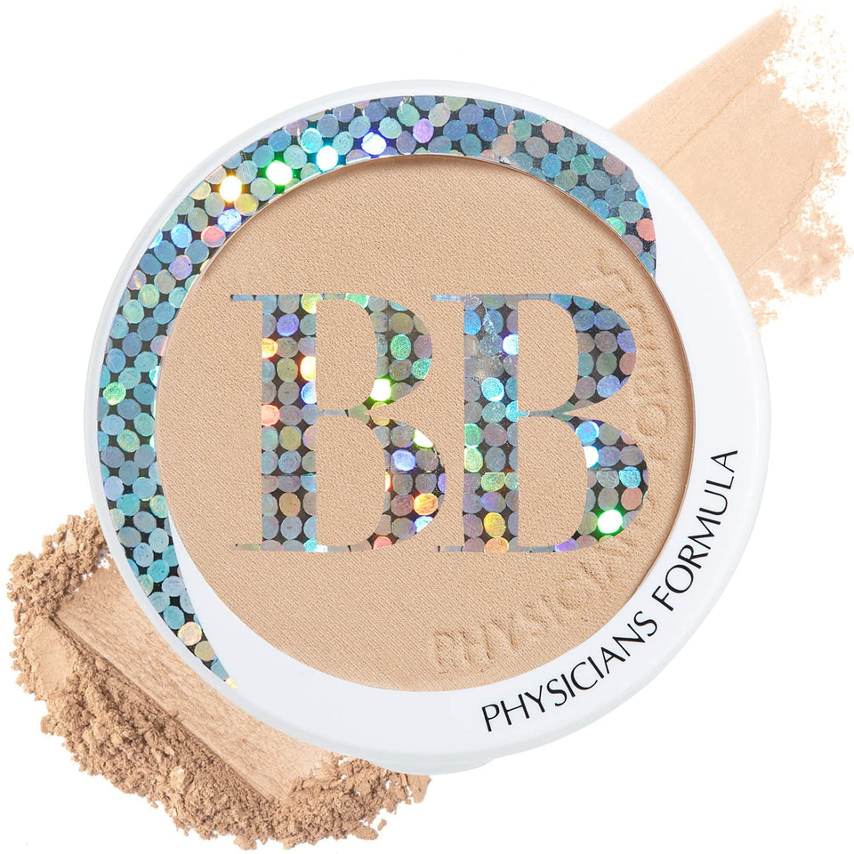 Physicians Formula compact front view showing sleek packaging and easy portability