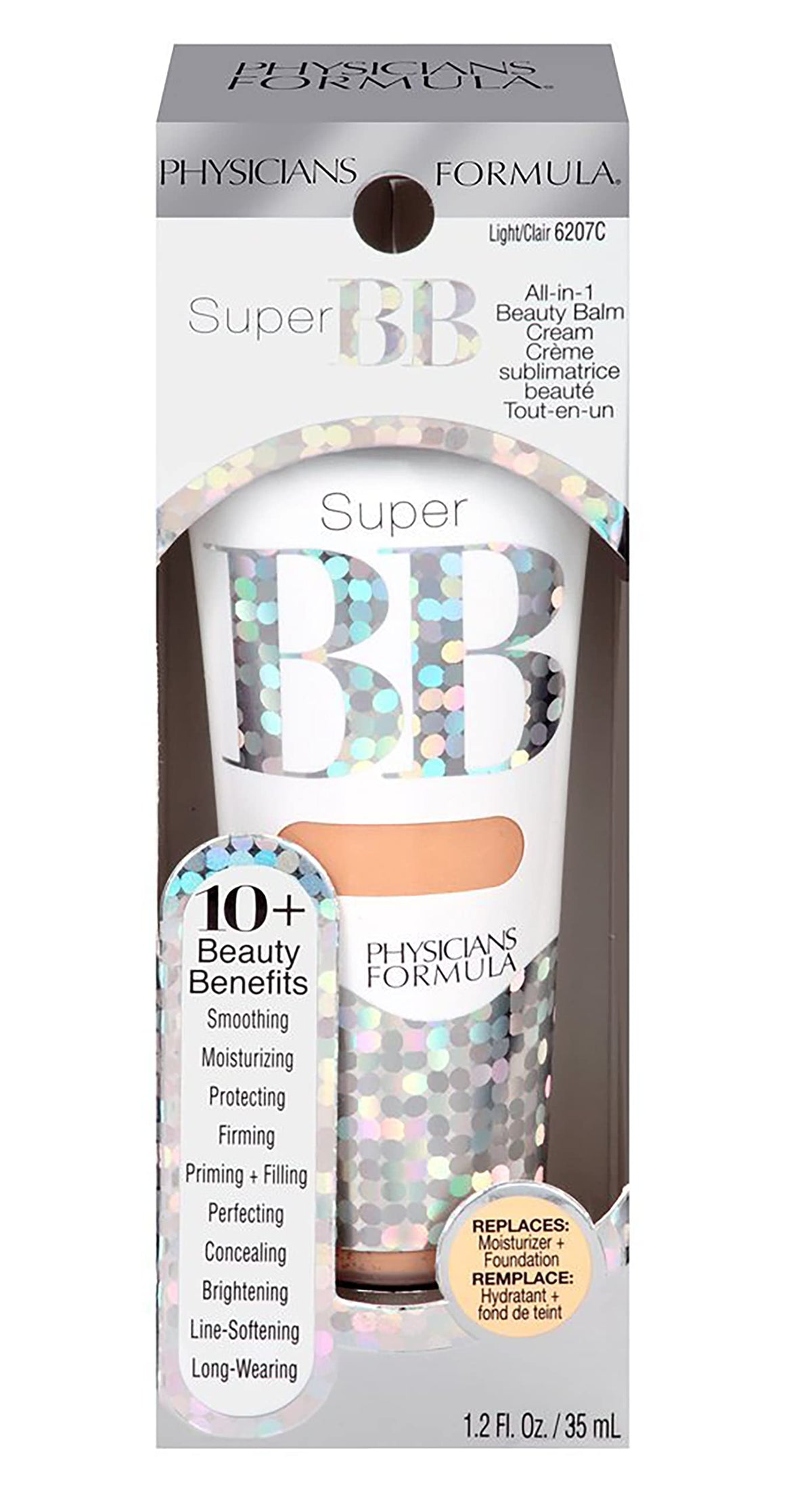 Physicians Formula cream texture swatch showing hydrating, blendable finish