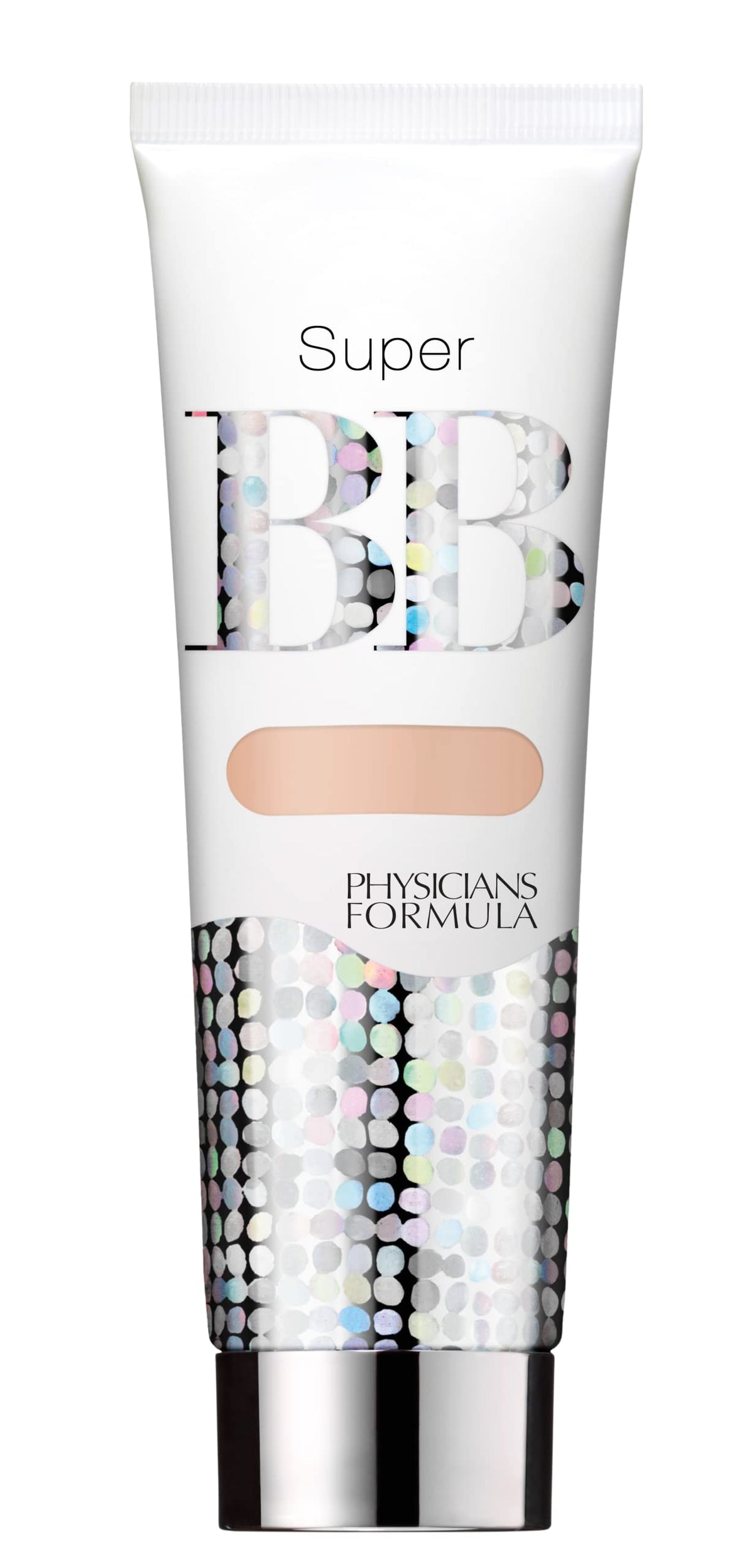 Physicians Formula tube beside a coin showing portable, travel-ready size