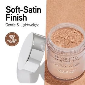 Physicians Formula powder texture closeup showing fine minerals for smooth finish