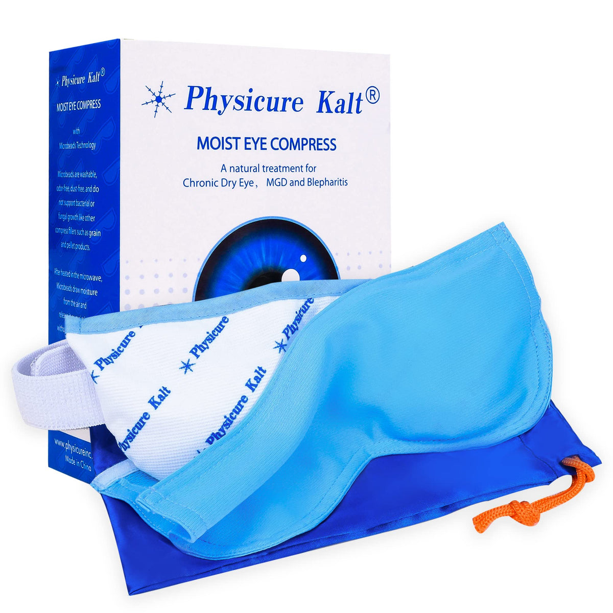 Physicure Kalt front view showing pink mask packaging and clear product benefit