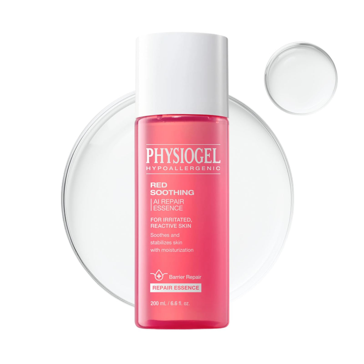 PHYSIOGEL front bottle showing clear label and soothing benefit
