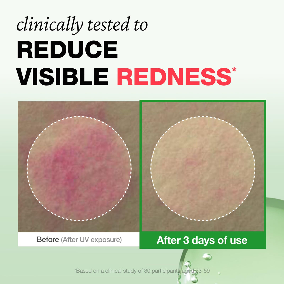 PHYSIOGEL close-up of watery serum texture demonstrating fast absorption