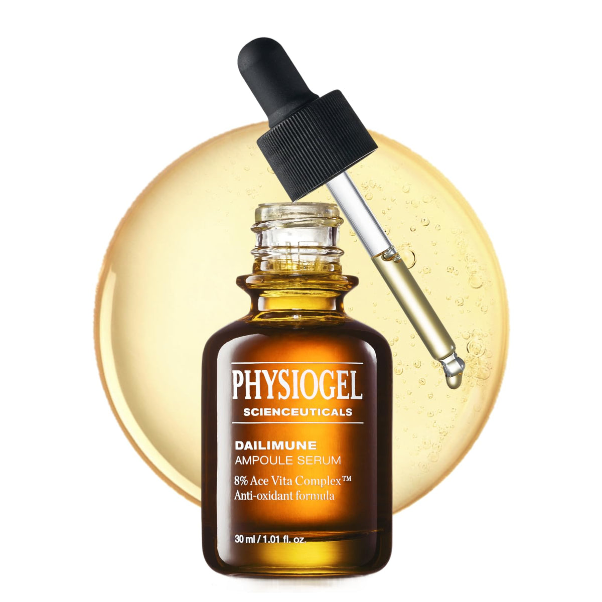PHYSIOGEL front packaging showing ampoule and label with clarity benefit