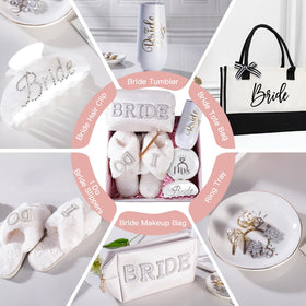 Physkoa bride gift set lifestyle scene conveying joyful bridal prep