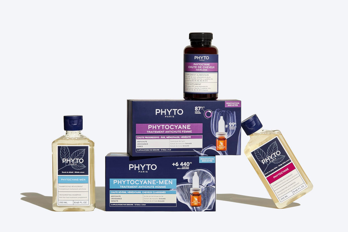 PHYTO bottle open with capsules visible for easy daily dosing benefit