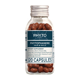 PHYTO front packaging showing bottle and capsules, communicates trusted botanical care