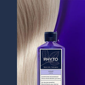 PHYTO bottle next to common items for size comparison and travel-friendly volume clarity