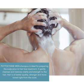 PHYTO creamy shampoo texture close-up highlighting smooth, lightweight lather