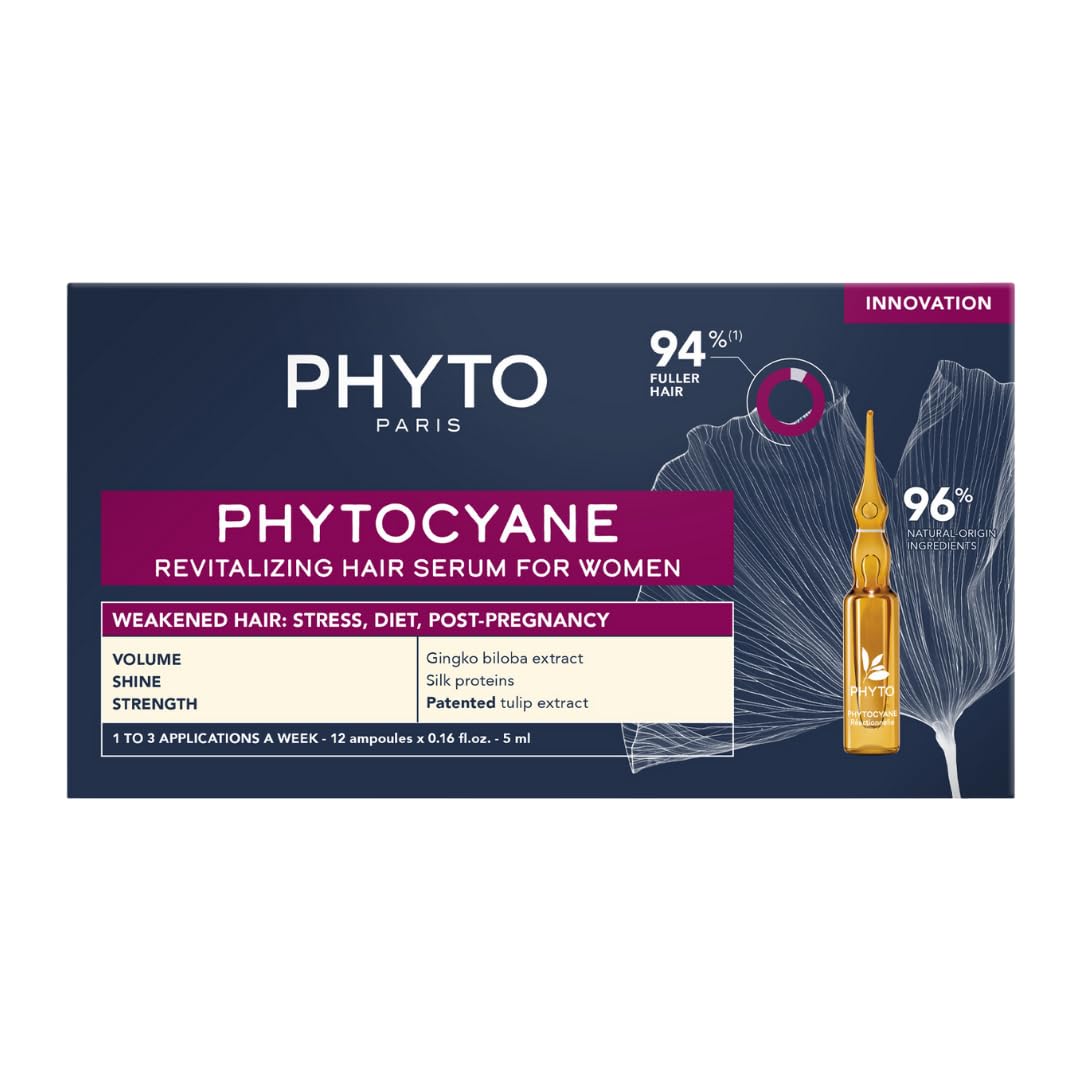 PHYTO front packaging showing 12 vials and visible benefits